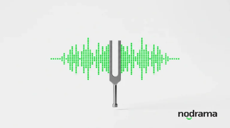Tuning fork with a sound waveform, illustrating a WordPress maintenance checklist